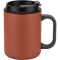 Jndvg Handled Flip-Sip Double-Wall Travel Mug 18 oz Terracotta Charcoal - Product view