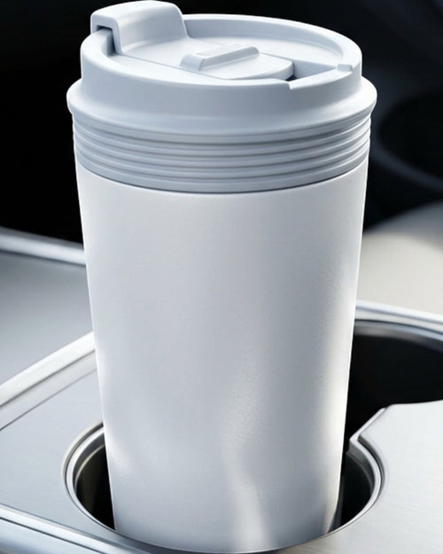Jndvg Locking Flip-Lid Double-Wall Travel Tumbler 16 oz Smoke Blue - Lifestyle view
