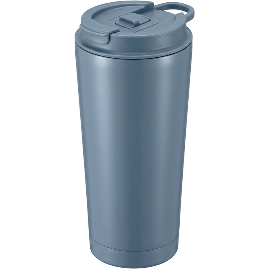 Jndvg Locking Flip-Lid Double-Wall Travel Tumbler 16 oz Smoke Blue